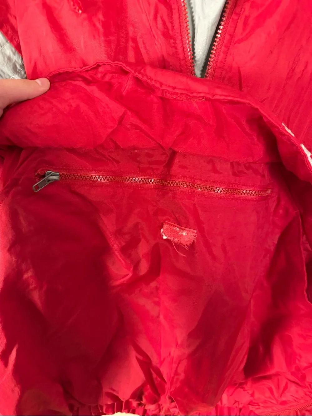 Ohio State vintage Red & Gray Pullover Windbreaker Jacket